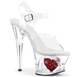 Pleaser Sandalette MOON-708HRS Transparent EU-35 / US-5