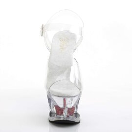 Pleaser Sandalette MOON-708HRS Transparent EU-35 / US-5