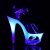 Pleaser Sandalette MOON-708MER Blau Multi Glitter EU-35 / US-5