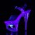 Pleaser Sandalette MOON-708MER Transparent Silber EU-35 / US-5