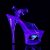Pleaser Sandalette MOON-708MER Transparent Silber EU-35 / US-5
