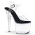Pleaser Sandalette RADIANT-708 Transparent Schwarz EU-37 / US-7
