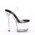 Pleaser Sandalette RADIANT-708 Transparent Schwarz EU-37 / US-7