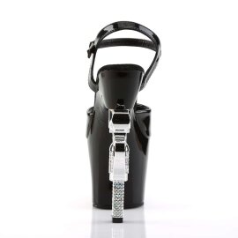 Pleaser Sandalette REVOLVER-709 Schwarz EU-35 / US-5