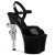 Pleaser Sandalette REVOLVER-709 Schwarz EU-35 / US-5