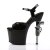 Pleaser Sandalette REVOLVER-709 Schwarz EU-35 / US-5