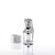 Pleaser Pantolette REVOLVER-712 Transparent Silber EU-35 / US-5