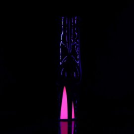 Pleaser Stiefelette SKY-1020TT Schwarz Neon-Pink EU-40 / US-10