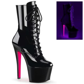 Pleaser Stiefelette SKY-1020TT Schwarz Neon-Pink EU-35 /...