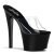 Pleaser Pantolette SKY-301 Transparent Schwarz EU-37 / US-7