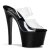 Pleaser Pantolette SKY-302 Transparent Schwarz EU-38 / US-8