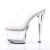 Pleaser Pantolette SKY-302 Transparent Silber EU-35 / US-5