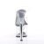 Pleaser Pantolette SKY-302 Transparent Silber EU-35 / US-5