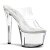 Pleaser Pantolette SKY-302 Transparent Silber EU-37 / US-7
