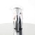 Pleaser Pantolette SKY-302 Transparent Silber Chrom EU-35 / US-5