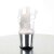 Pleaser Pantolette SKY-302 Transparent Silber Chrom EU-37 / US-7