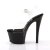 Pleaser Sandalette SKY-308 Transparent Schwarz EU-35 / US-5