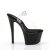 Pleaser Sandalette SKY-308 Transparent Schwarz EU-37 / US-7