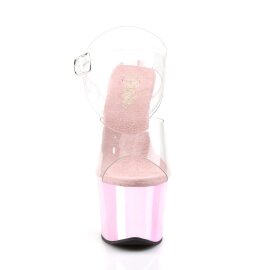 Pleaser Sandalette SKY-308 Transparent Pink Chrom EU-42 /...