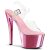 Pleaser Sandalette SKY-308 Transparent Pink Chrom EU-42 / US-12