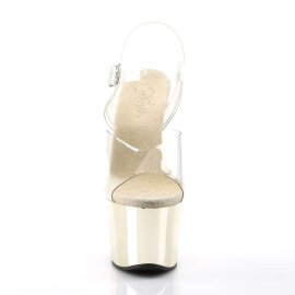 Pleaser Sandalette SKY-308 Transparent Gold Chrom EU-35 /...