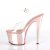 Pleaser Sandalette SKY-308 Transparent Rose-Gold Chrom EU-38 / US-8