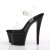 Pleaser Sandalette SKY-308CRS Transparent Schwarz EU-35 / US-5