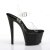 Pleaser Sandalette SKY-308CRS Transparent Schwarz EU-35 / US-5