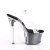 Pleaser Sandalette SKY-308GF Transparent Schwarz Strass EU-35 / US-5