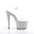 Pleaser Sandalette SKY-308LG Transparent Silber Multi Glitter EU-35 / US-5