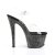 Pleaser Sandalette SKY-308MG Transparent Schwarz EU-35 / US-5