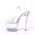 Pleaser Sandalette SKY-308N-RBH Transparent Hologram EU-38 / US-8