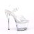 Pleaser Sandalette SKY-308N-RBH Transparent Hologram EU-38 / US-8