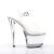 Pleaser Sandalette SKY-308VL Transparent Silber EU-35 / US-5