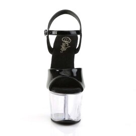 Pleaser Sandalette SKY-309 Schwarz Transparent EU-35 / US-5