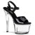 Pleaser Sandalette SKY-309 Schwarz Transparent EU-35 / US-5