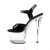 Pleaser Sandalette SKY-309 Schwarz Transparent EU-35 / US-5