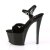 Pleaser Sandalette SKY-309CRS Schwarz Silber Strass EU-37 / US-7
