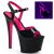 Pleaser Sandalette SKY-309TT Schwarz Neon-Pink EU-35 / US-5
