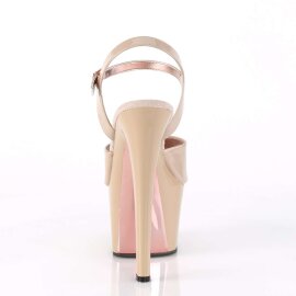 Pleaser Sandalette SKY-309TT Nude Rose-Gold Chrom EU-35 / US-5
