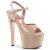 Pleaser Sandalette SKY-309TT Nude Rose-Gold Chrom EU-35 / US-5