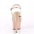 Pleaser Sandalette SKY-309TT Nude Rose-Gold Chrom EU-35 / US-5