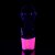 Pleaser Sandalette SKY-309UVLG Schwarz Neon-Pink EU-35 / US-5