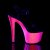 Pleaser Sandalette SKY-309UVLG Schwarz Neon-Pink EU-35 / US-5