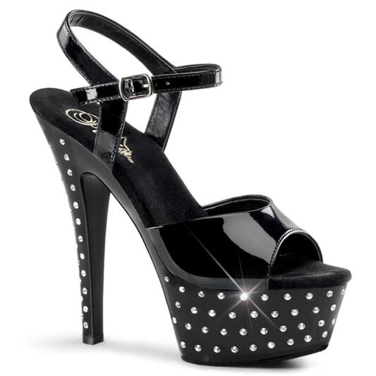 Pleaser Sandalette STARDUST-609 Schwarz EU-37 / US-7