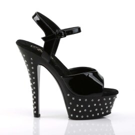 Pleaser Sandalette STARDUST-609 Schwarz EU-39 / US-9
