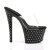 Pleaser Pantolette STARDUST-701 Transparent Schwarz EU-35 / US-5