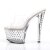 Pleaser Pantolette STARDUST-701 Transparent Silber EU-35 / US-5