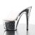 Pleaser Pantolette STARDUST-701 Transparent Silber Chrom EU-40 / US-10