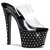 Pleaser Pantolette STARDUST-702 Transparent Schwarz EU-35 / US-5